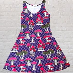 🎉HP🎉 CowCow Psychedelic Mushroom Skater Dress